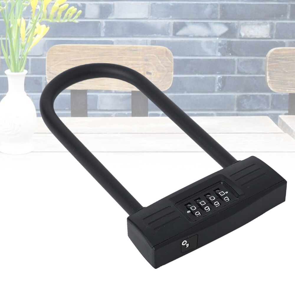 U-shaped Bike Lock with Password Anti-Theft Security Padlock