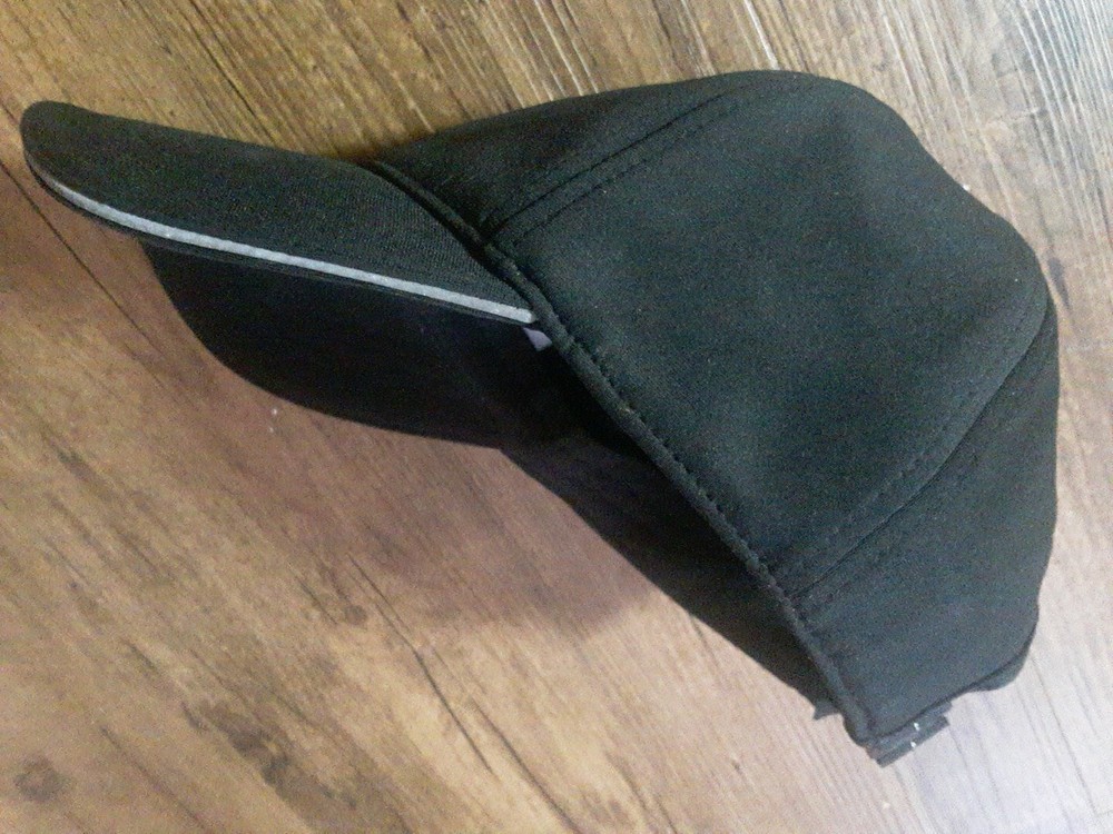 Time and Tru Womens Herringbone Baseball Cap in Black One Size Fits All