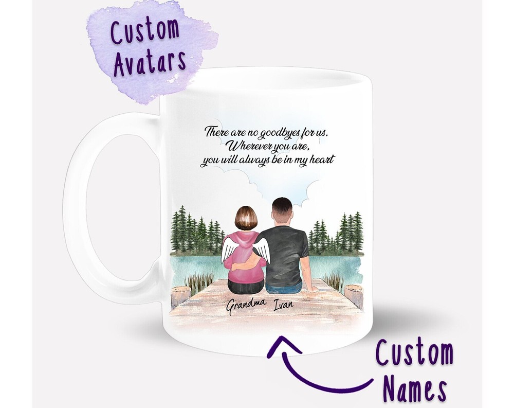 Personalized Memorial Mug In Memory Of A Loved One Sympathy Gift For Loss Of Wife-image