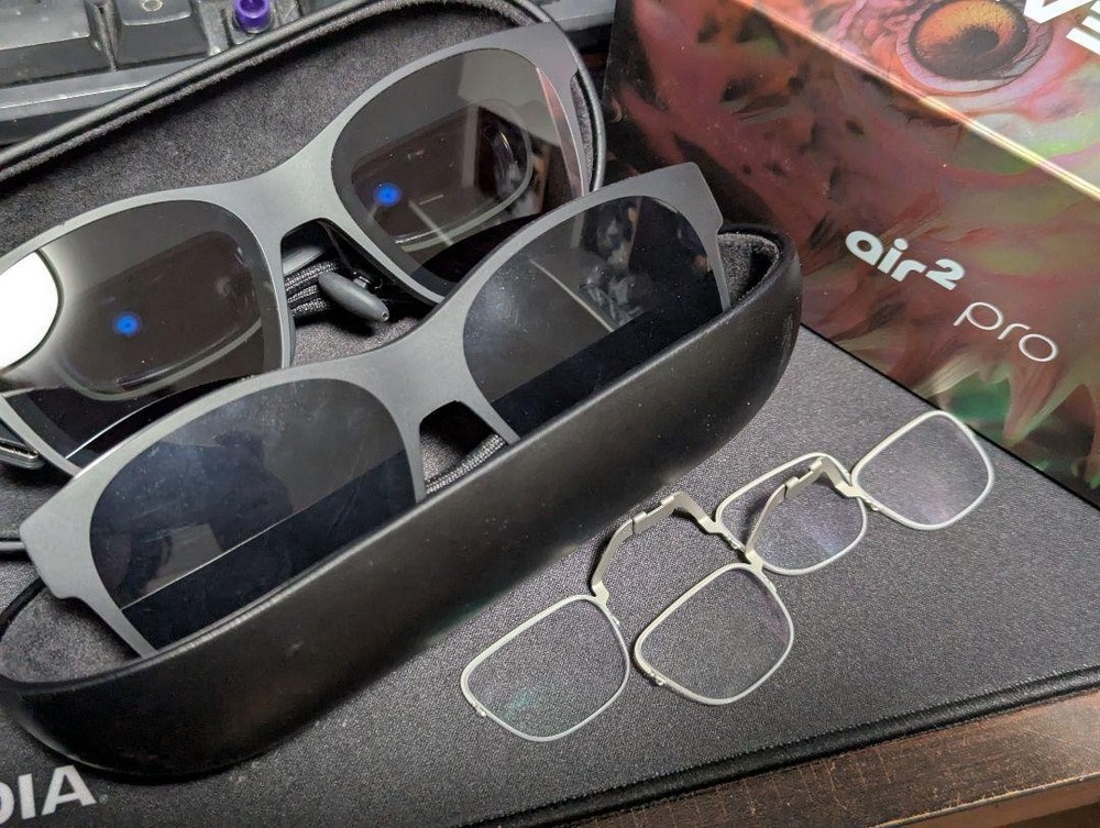 Xreal Air2 Pro Smart Glasses with Prescription Lenses in Black