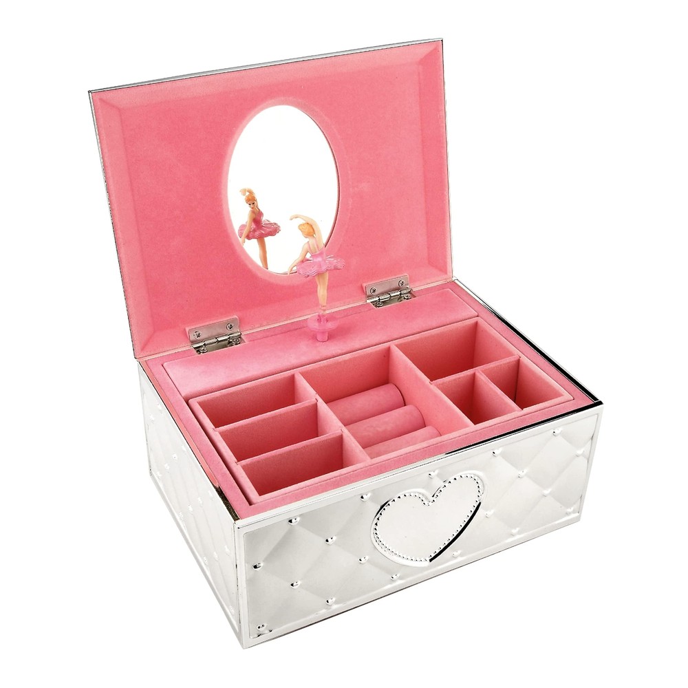 Lenox Musical Ballerina Jewelry Box with Childhood Memories in Metallic Finish