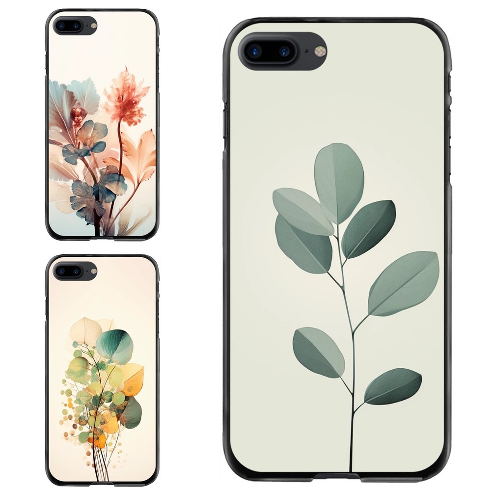 For iPhone XS XR 6 7 8 Plus SE 2nd 3rd Hybrid Cases figures flowers element boho