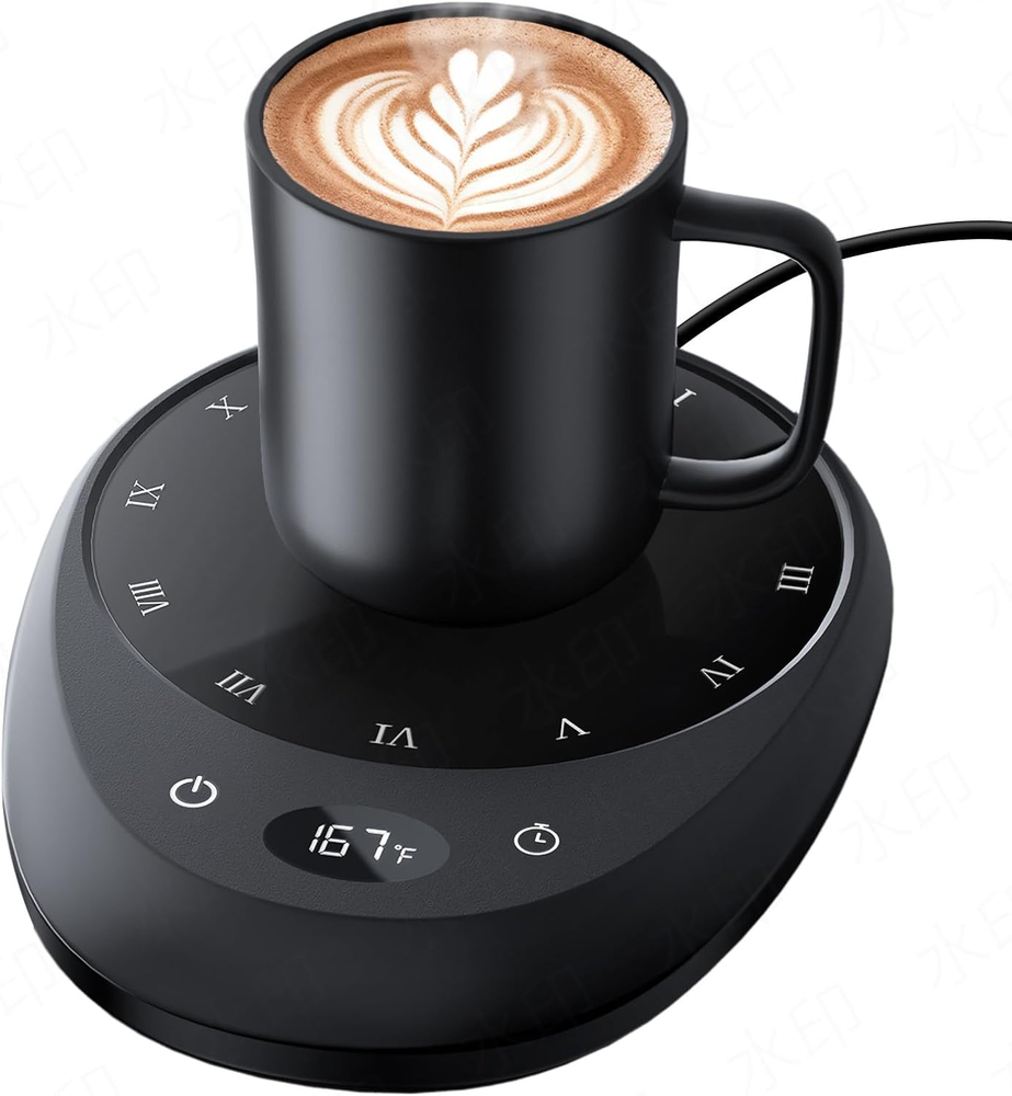 Coffee Mug Warmer for Desk, Coffee Cup Warmer, 4 Temp Settings & 1-12H Timer, Co
