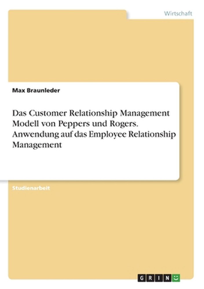 Das Customer Relationship Management Modell von Peppers und Rogers. Anwendung au-image