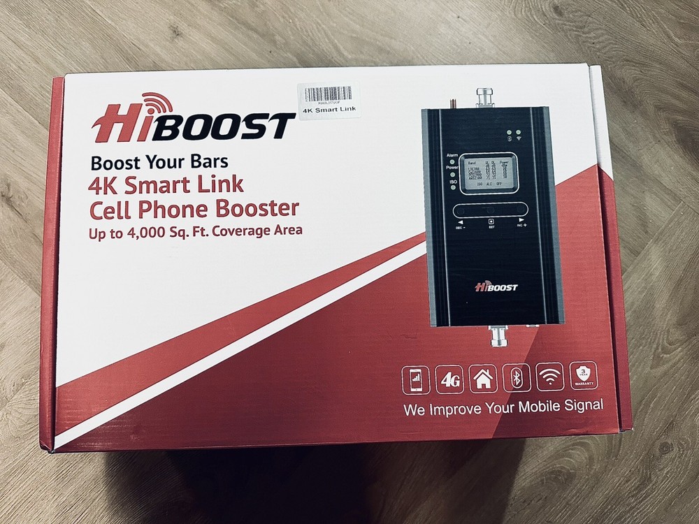 HiBoost F10G-5S-IOT 4G Smart Signal Booster System with Antenna for Stronger Connectivity-image
