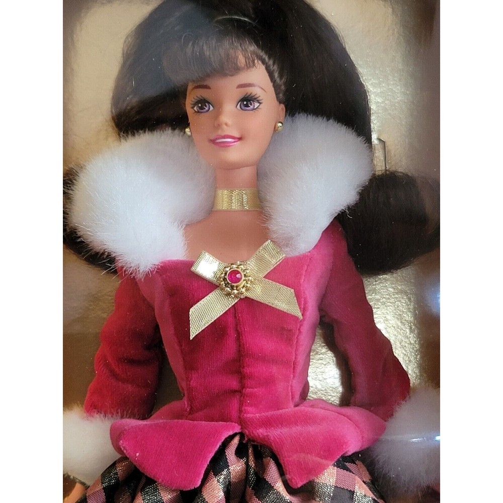 Barbie Doll Avon Winter Rhapsody Brunette Brush Stand Accessories includ Vintage