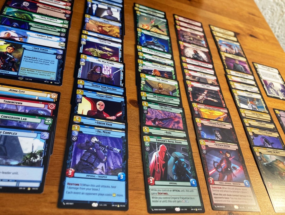 Star Wars Unlimited: Spark of Rebellion - Complete Rare Set (60 Cards)