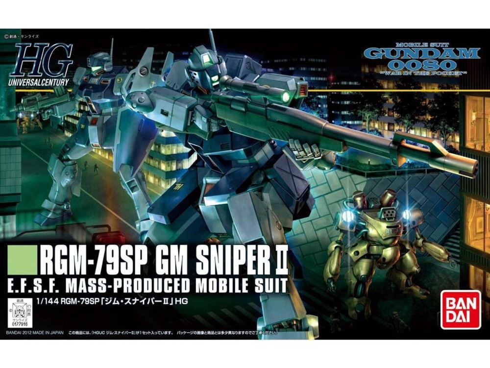 Bandai HG 1:144 UC RGM-79SP GM Sniper II Model Kit 2180532