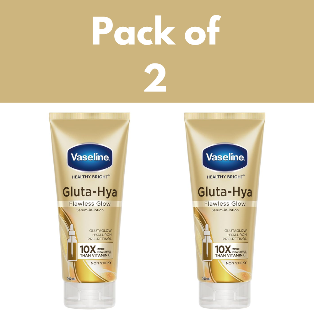 Vaseline Gluta-Hya Flawless Glow Lotion Serum in Lotion For Face & Boday 200ml