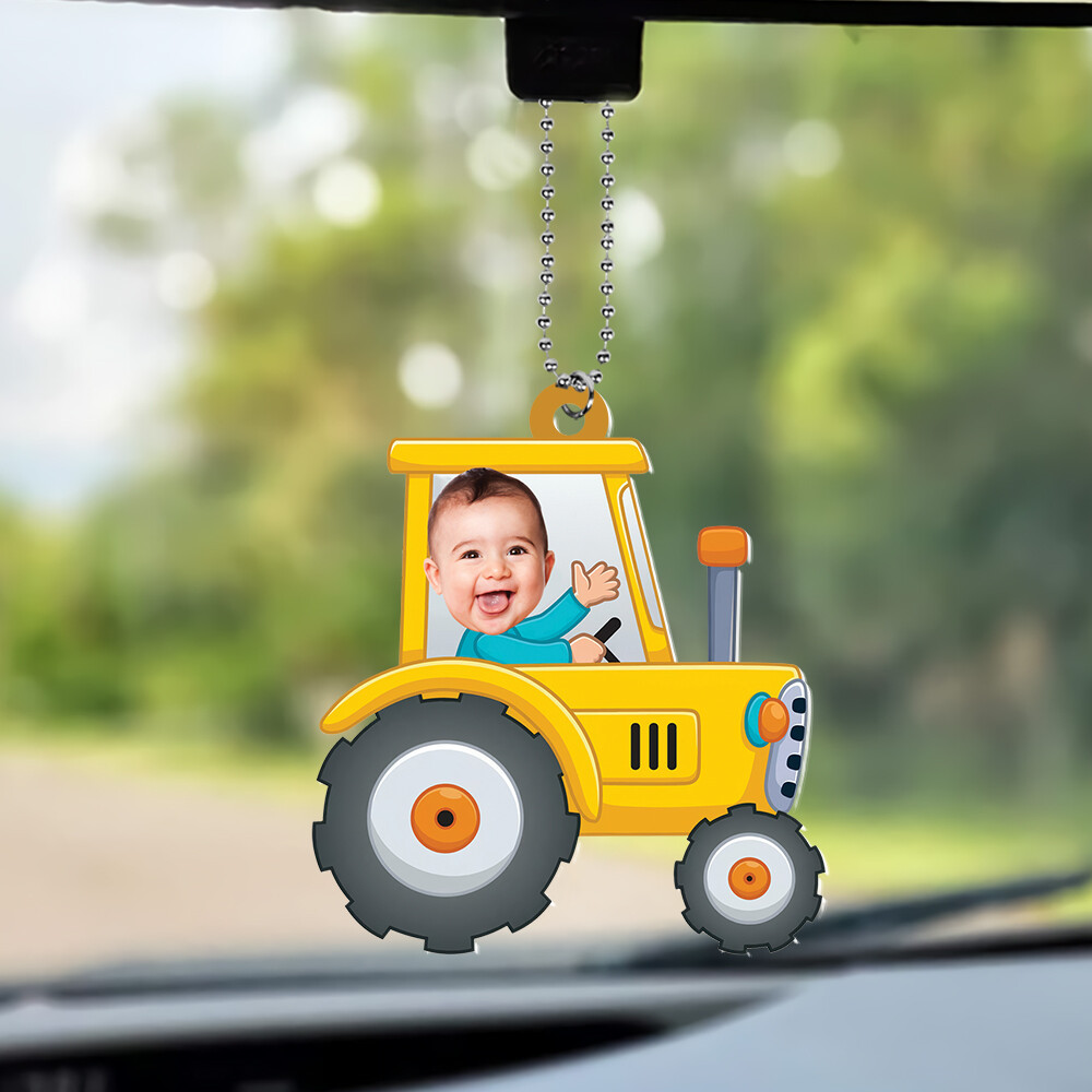 Personalized Baby in Car Keepsake Ornament for Parents Drive Safe Daddy Mommy Car Decor-image