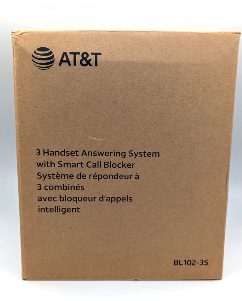 AT&T BL102-3 3-handset Expandable Cordless Phone With Answering System BNIB