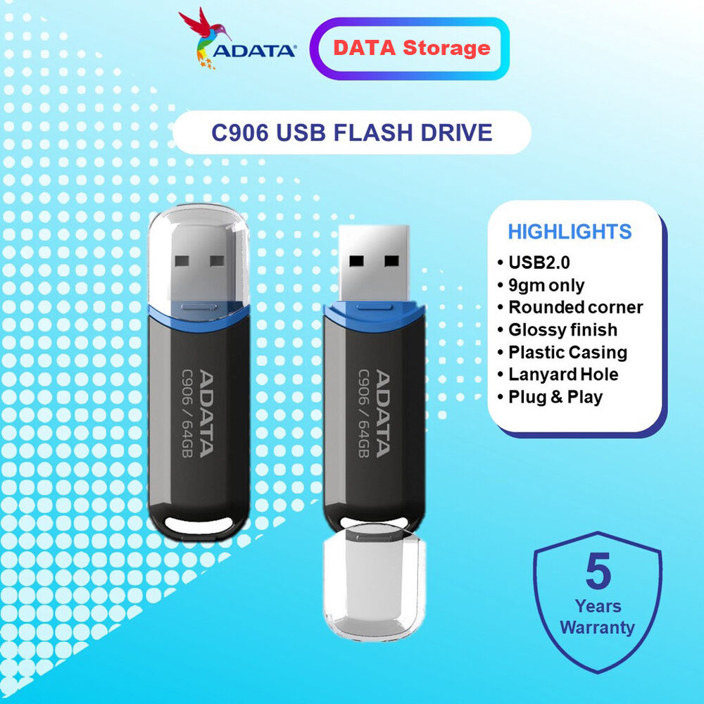 ADATA C906 128GB UDisk USB 2.0 Flash Drive Memory Thumb Pen Stick Storage Device