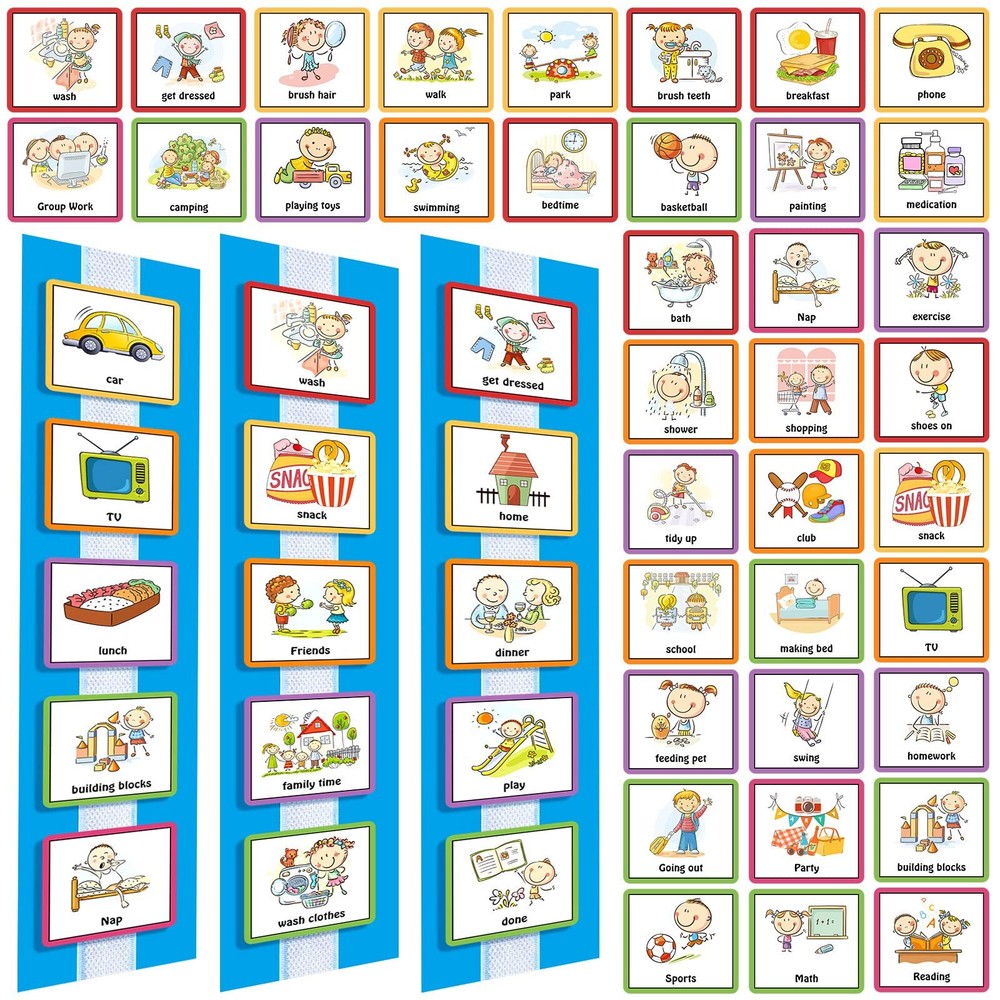Visual Schedule for with Autism Daily Routine Chart Schedule Board Autism Lea...-image