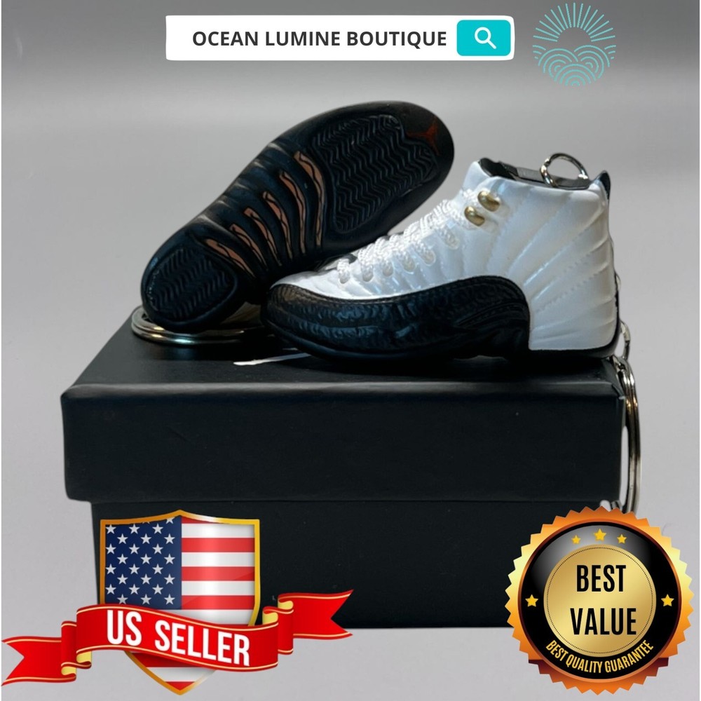 Air Jordan 3D Mini Sneaker Keychain, Shoe Keyring Shoe Box, Display Box Option