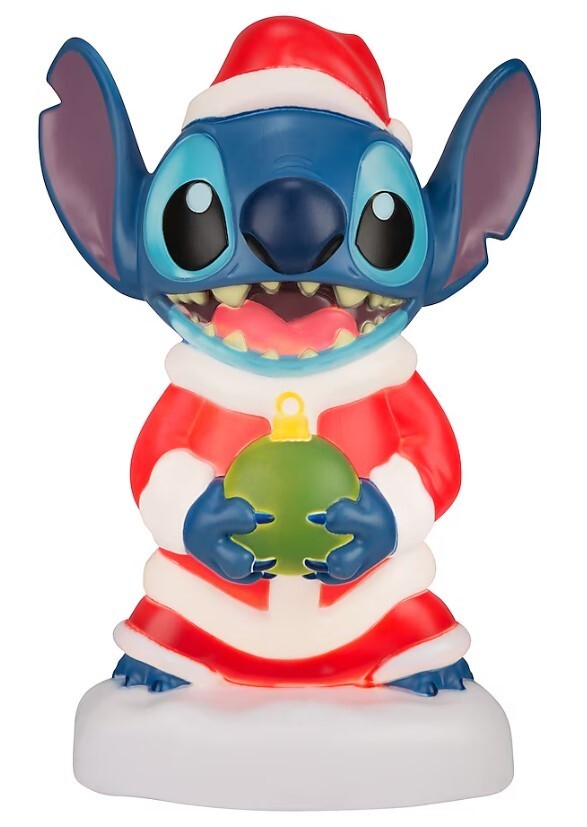 Disney Gemmy Christmas 22 in LED Lilo & Stitch with Ornament Blow Mold NIB
