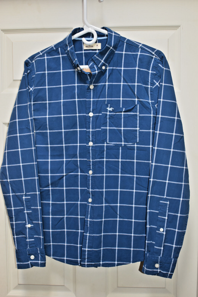 MEN'S  HOLLISTER BUTTON UP DRESS SHIRT SIZE MEDIUM