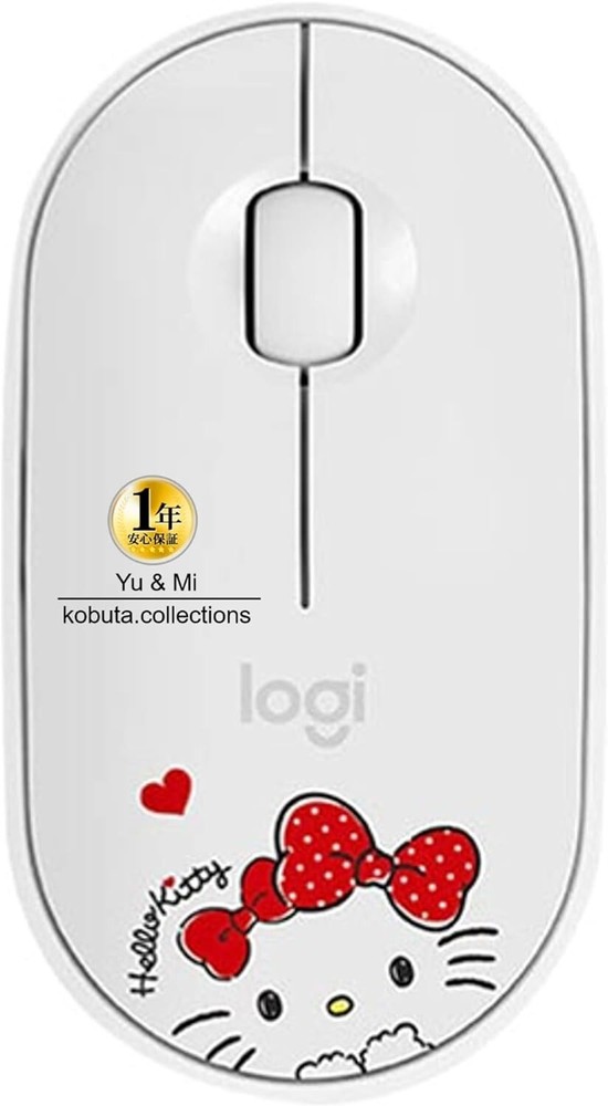 Logitech Hello Kitty Lightweight Quiet Bluetooth Wireless Mouse White Japan Edition