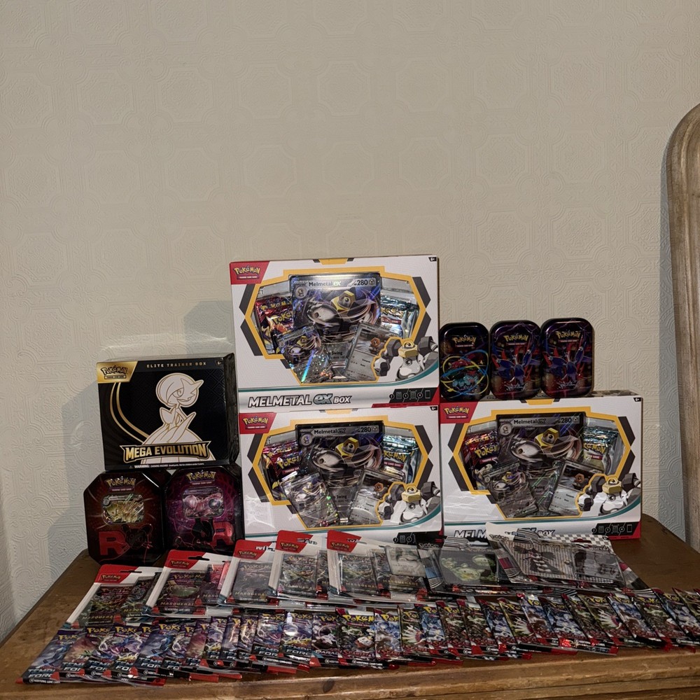 Pokémon Bundle All Sealed Product. Elite Trainer Box, Booster Box, Tin And More