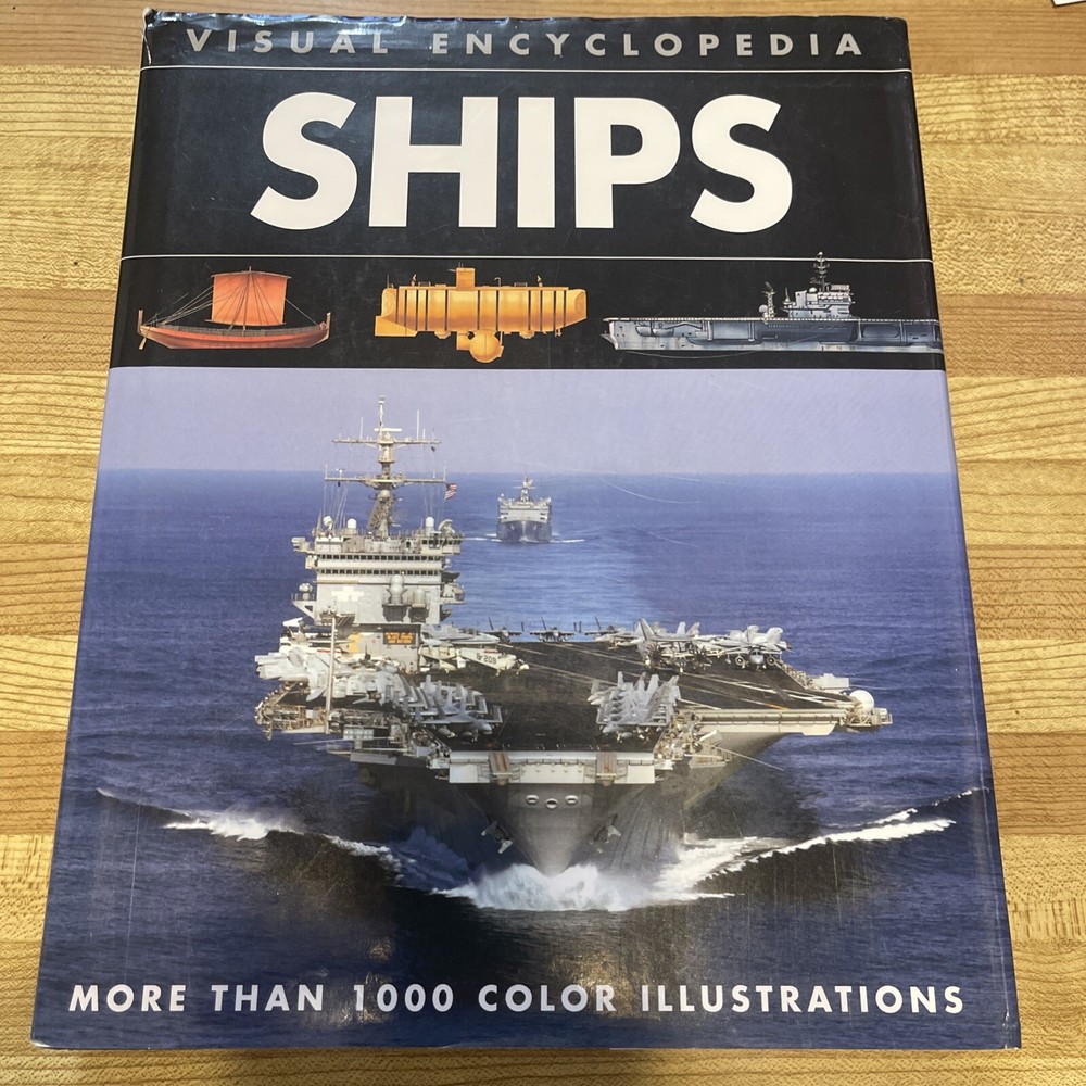 Explore Nautical History with Ross David’s Visual Encyclopedia Ships Hardcover in Very Good Condition-image