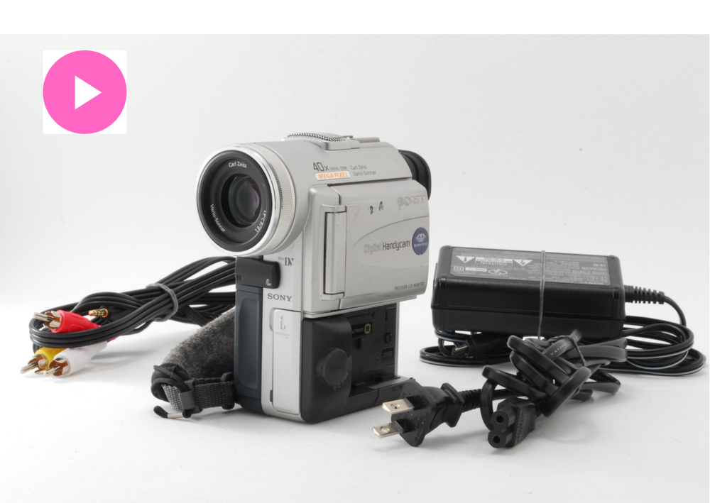 Sony Handycam DCR-PC100 Mini DV Camcorder with Carl Zeiss Lens Tested Mint