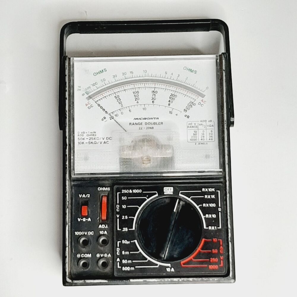 Vtg Micronta 22-204B  Range Doubler Multitester/Multimeter 50,000 OHMS NO LEADS