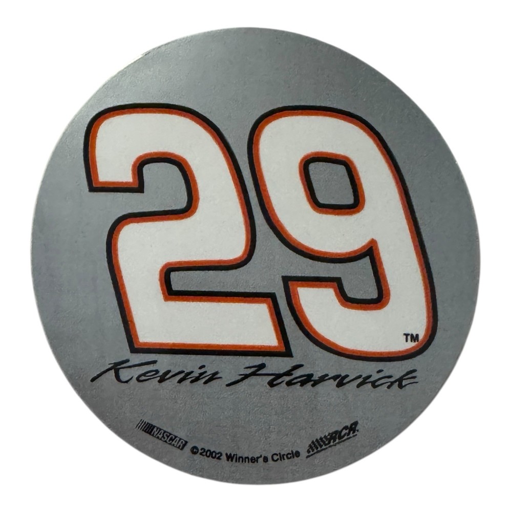 Kevin Harvick #29 Retro NASCAR 3 Inch Round Sticker Decal