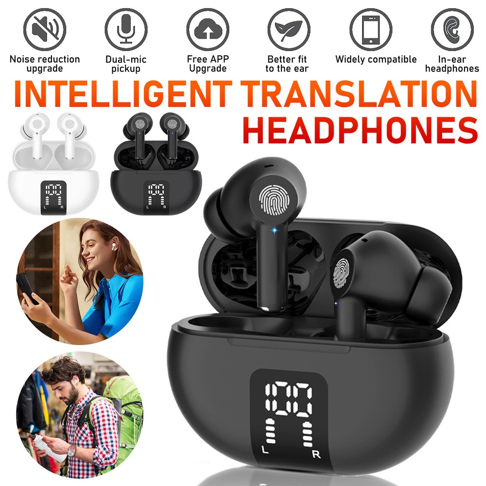 144+ Language Translator Earbuds Wireless Bluetooth Two Way Translator Device