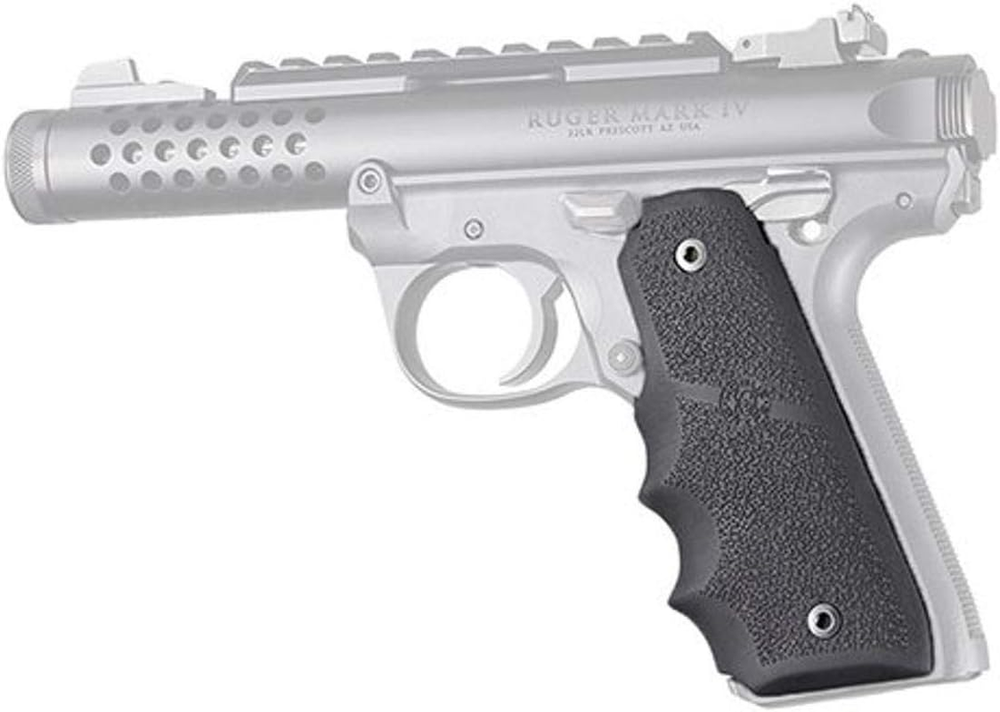 Pistol Stock Rubber Grips W/ Finger Grooves Ruger MKIV 22/45 Black - 79080