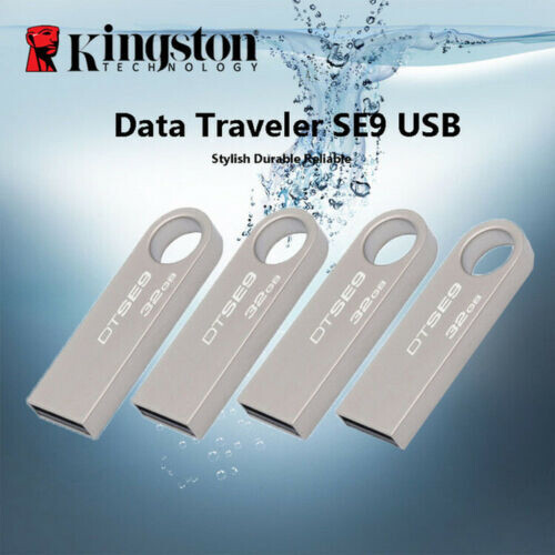 Kingston Gold USB 2.0 DTSE9 2GB Metal U Disk USB Flash Drive Memory Pen Stick