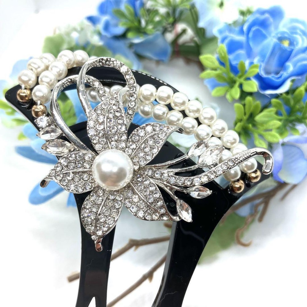 Elegant Hairpin Kimono Kono Bachi #1206 Wedding Formal Hair Accessory