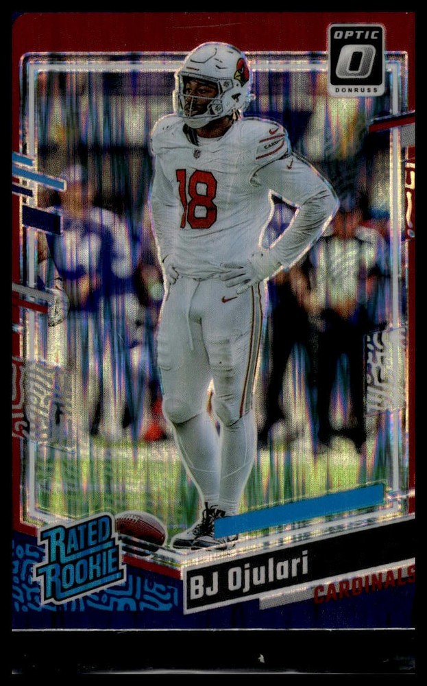 2023 Donruss Optic #201 BJ Ojularir Rated Rookie Purple Shock