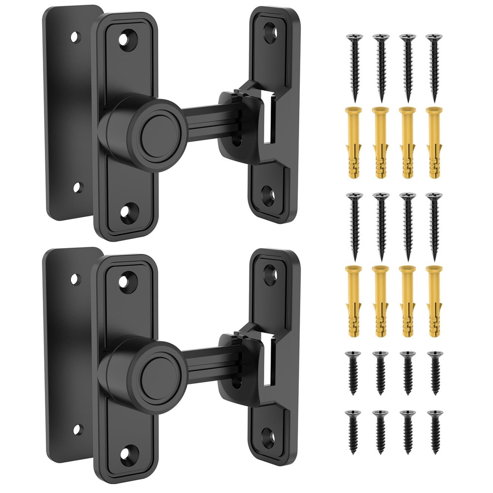 90-Degree Sliding Barn Door Lock Flip Gate Latch Hardware