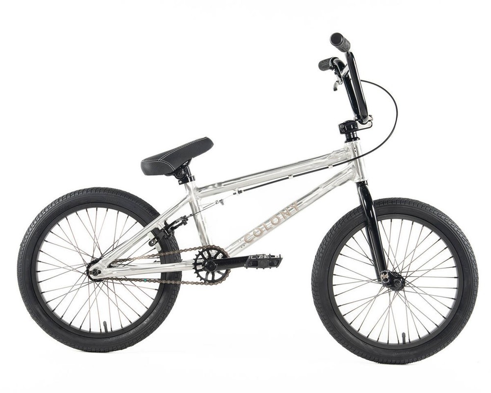 Colony Horizon 18 BMX Bike with 17.9 Top Tube in Clear Polished Finish