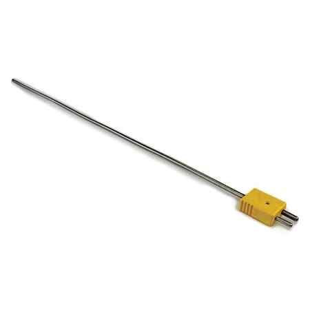 Dayton 36Gk95 Thermocouple Probe,K,18In,Inconel,19 Awg
