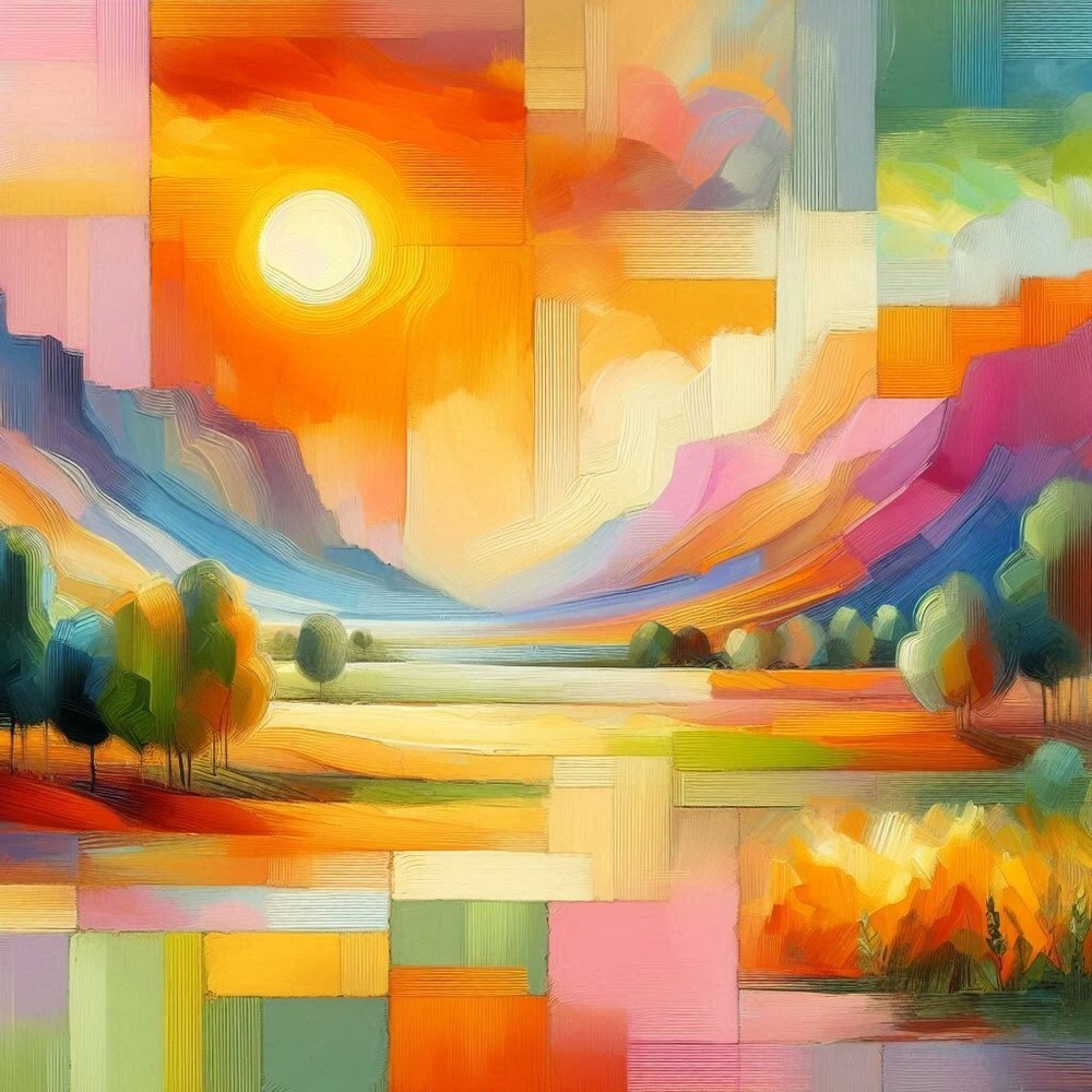 Digital Image Picture Photo Wallpaper Background AI Art Pastel Color Landscape 4