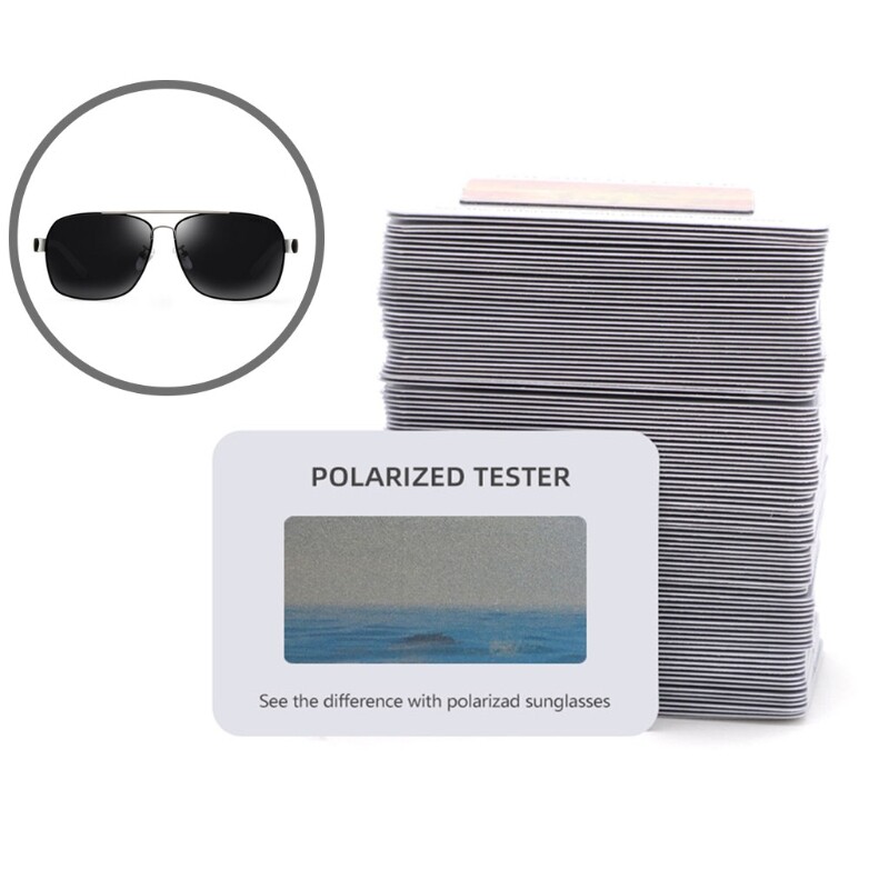100PCS Polarized Lens Test Cards for Sunglasses Tester