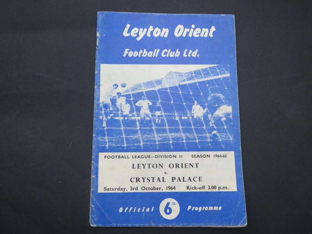 Leyton Orient vs Crystal Palace 1964-65 Football Match