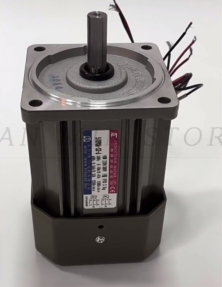 1PC 5IK90A-S3-6 Motor for automated assembly line 90W 380V round shaft motor-image
