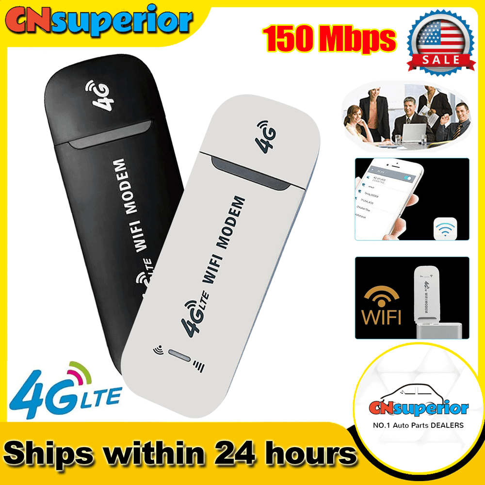 150Mbps Unlocked 4G LTE Modem Wireless Router USB Dongle Mobile Broadband WIFI ~