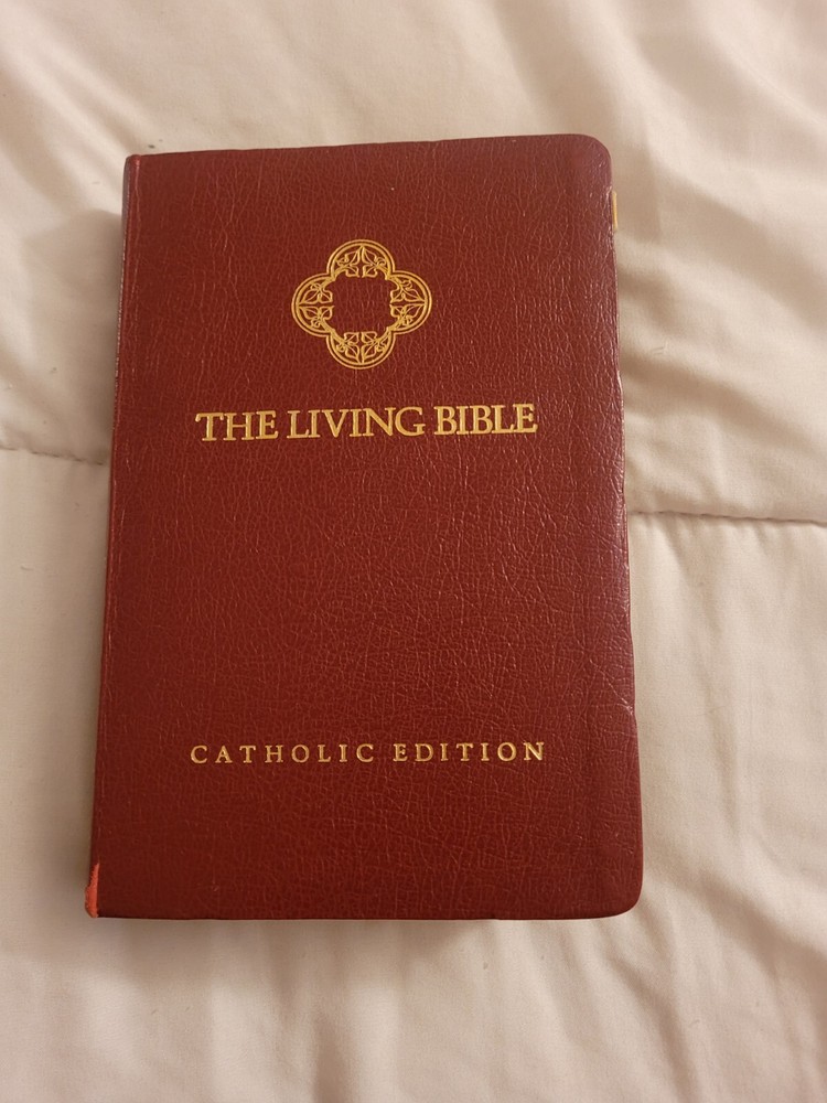 Catholic Edition The Living Bible Red Letter Concordance Imitation Leather 1984