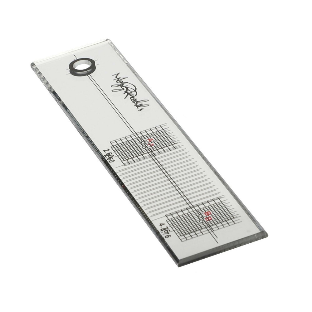 Acrylic Turntable Stylus Calibration Ruler with Cleaning Cloth for Vinyl Records