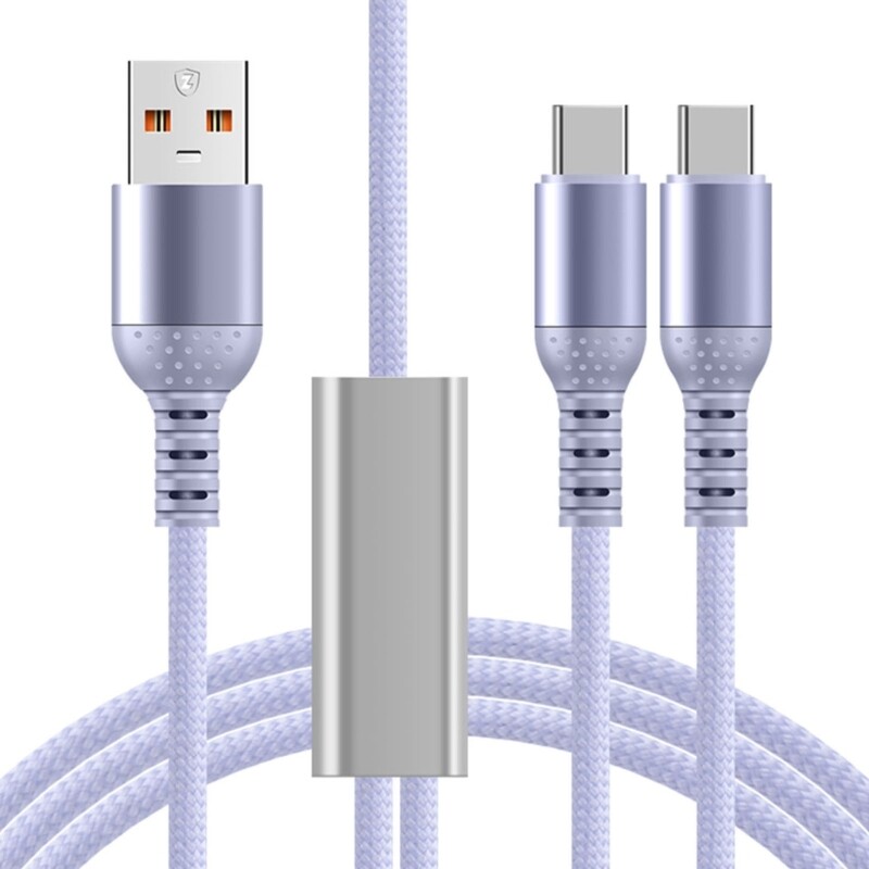 6A Fast Charging USB to Type C Double Cable Super Speed