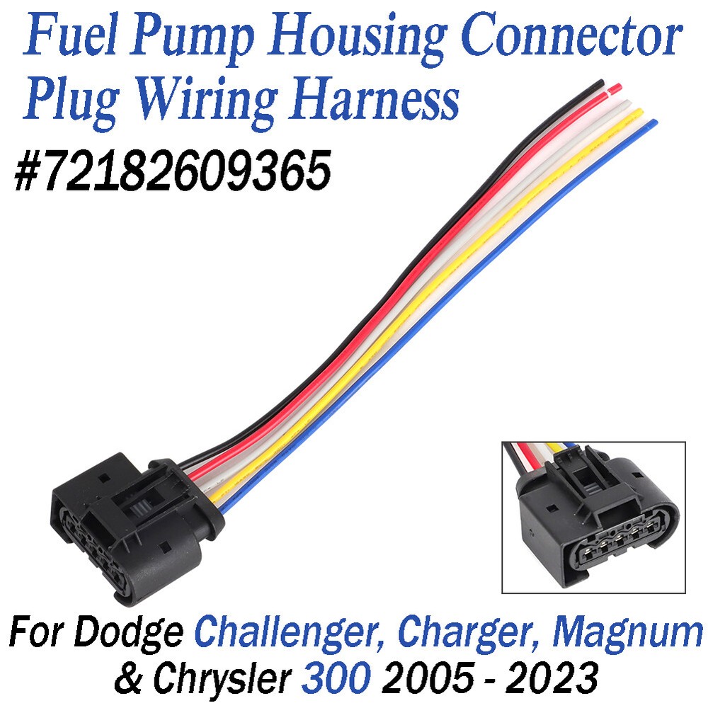 For Dodge Charger 5Wire Fuel Pump Housing Assembly Connector Plug Wiring Harness