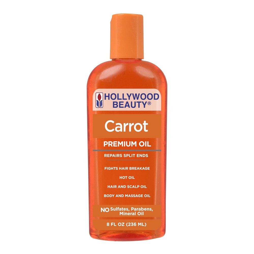 Carrot Hair Oil, 8oz Bottle, Hair, Scalp, Skin, Nail, & Massage Oil, Helps Re...