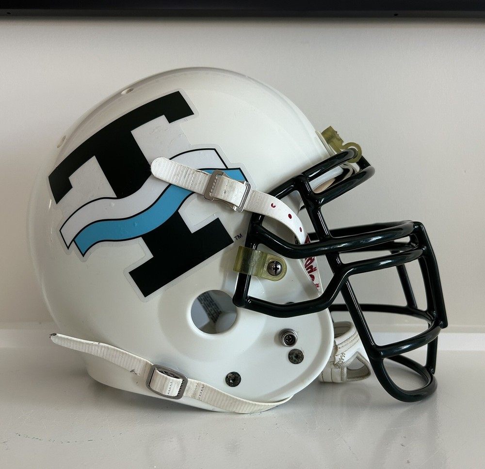 Vintage Tulane FULL SIZE FOOTBALL HELMET THROWBACK DECALS  Green Wave