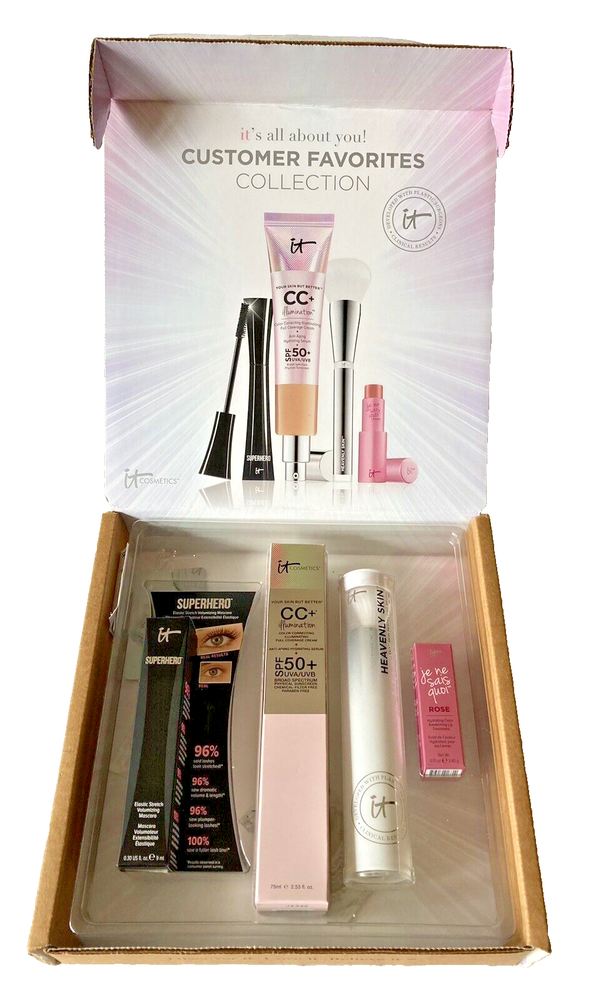 Customer Favorites Collection: 4-Piece Set with Samples - Medium CC+ Cream & Black Mascara-image