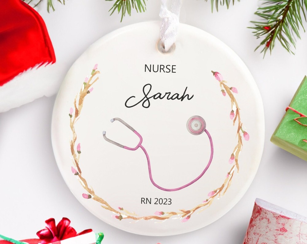 Nurse Personalized Christmas Ornament Christmas Gift For Nurse Custom Nurse