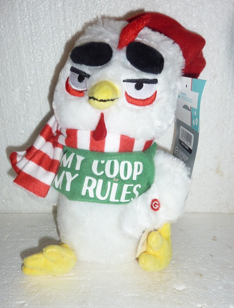 NWT Gemmy Animated Unhappy Hen Christmas Chicken Plush Holiday Toy  