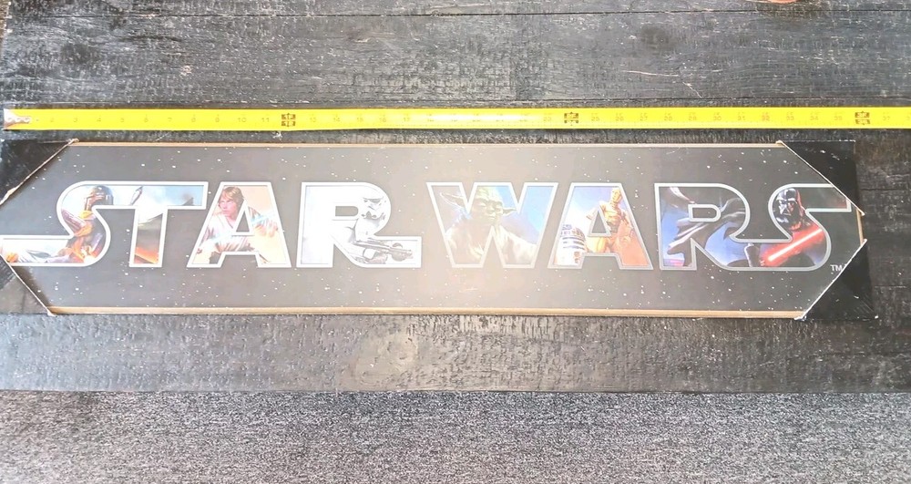 Star Wars Wall Decor Kids Room 35 1/2 By 7 Inches Buy Now-image