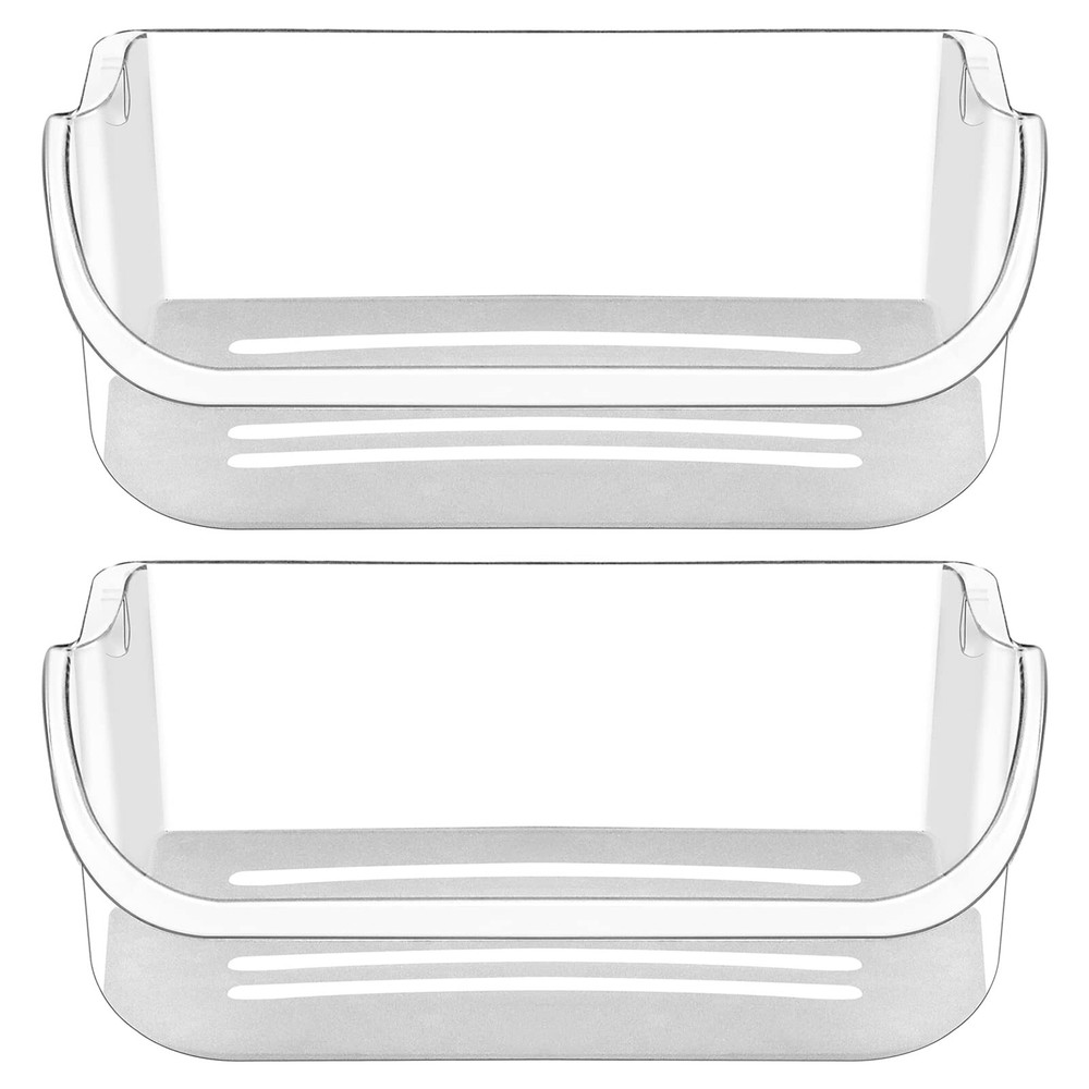 2 x 240356402 Refrigerator Upper Door Shelf Clear Bin by AMI, Compatible with...